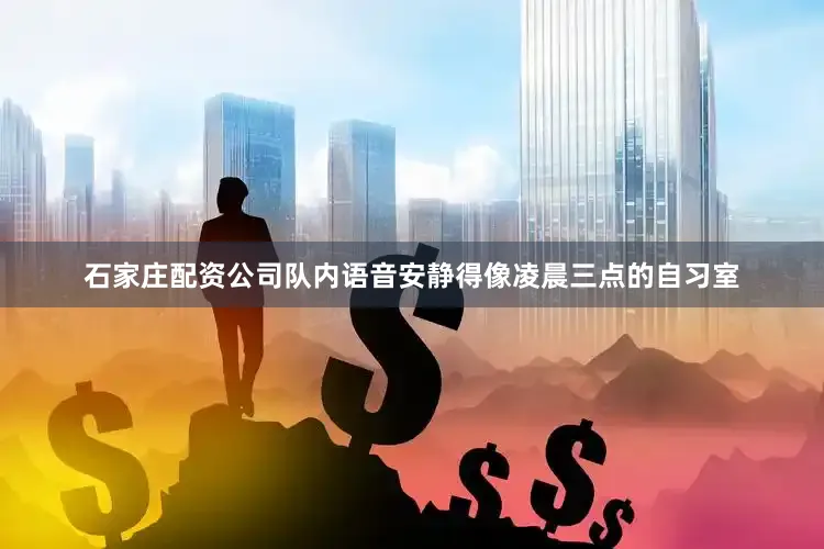 石家庄配资公司队内语音安静得像凌晨三点的自习室